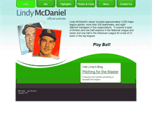 Tablet Screenshot of lindymcdaniel.com